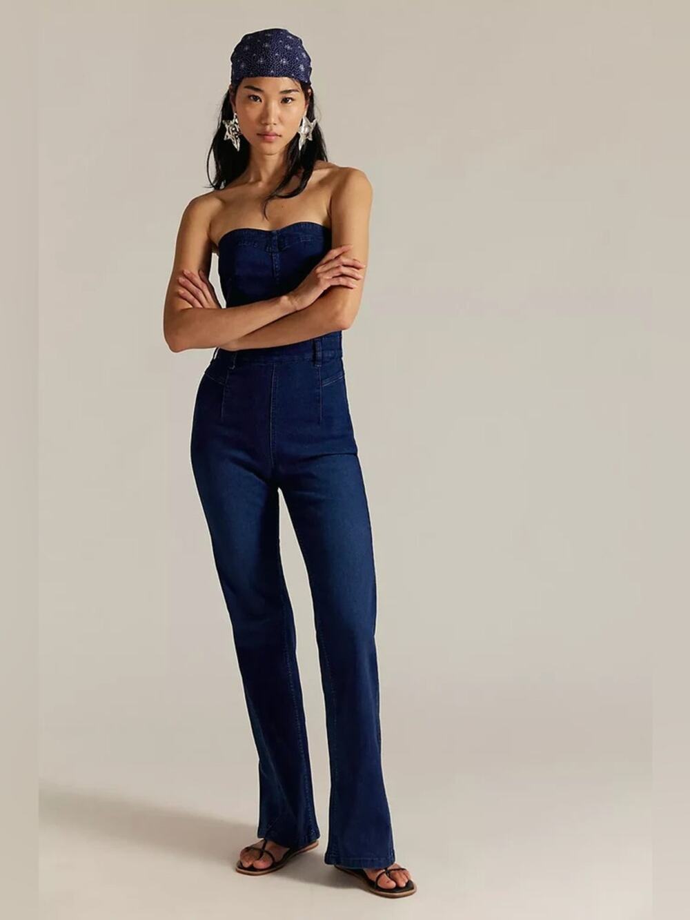Free People We The Free Beckett Jumpsuit in Midnight Mantra 31